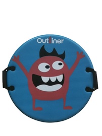 Šļūkšanas lapa Outliner Monster 26', zila/sarkana, 66 cm x 66 cm
