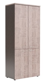 Skyland Wave WHC 85.3 Office Shelf 856x1949x432mm Sonoma Oak/Legno Dark