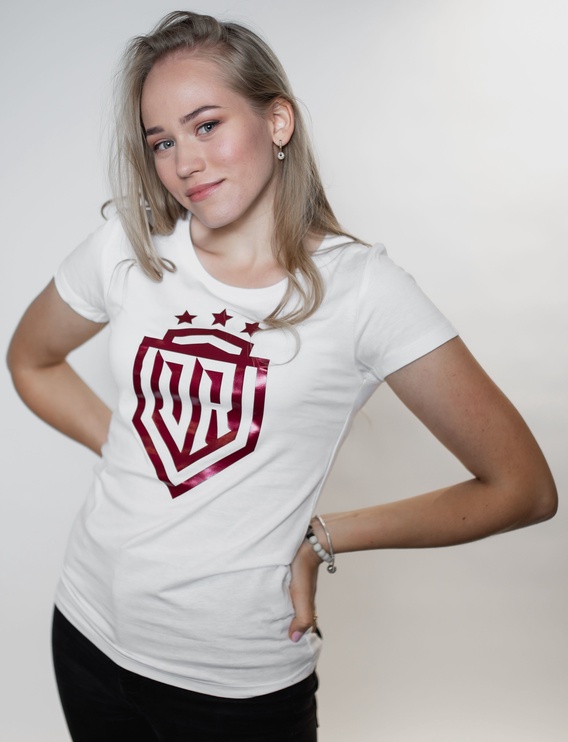 Футболка Dinamo Rīga Women T-Shirt White/Red L