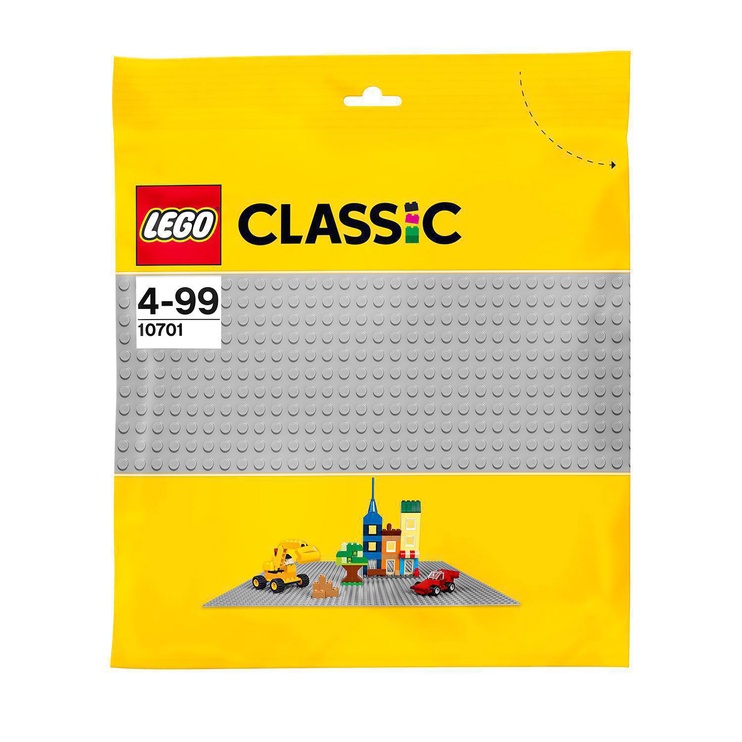 Piederumi LEGO Classic Pelēka būvpamatne 10701