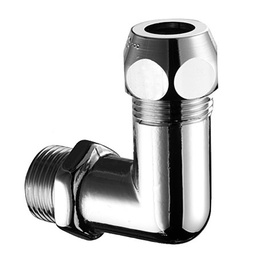 Alkūnė, Schell 064190699, 1/2 x 3/8IN išoriniai sriegiai su 10 mm veržle