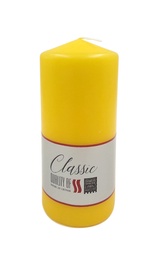 Svece cilindrs dzeltena 6,7x10cm