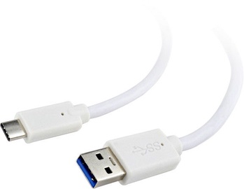 Adapteris Gembird USB-C TO USB 3 USB 3.0 male, USB Type-C male, 1 m, balta