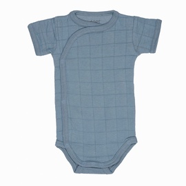Lodger Romper Solid Body With Short Sleeves Ocean 74cm
