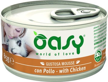 Oasy Adult Cat Wet Mousse w/ Chicken 85g