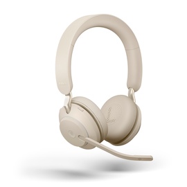Bezvadu austiņas Jabra Evolve2 65 Stereo, smilškrāsas