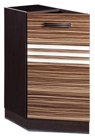 DaVita Rio 16.65 Kitchen Bottom Cabinet Left Wenge Oak/Brown