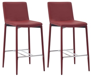 Bāra krēsls VLX Bar Stools 281518, sarkana, 2 gab.