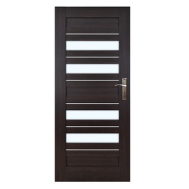 Vidaus durų varčia Everhouse Bari, wenge, kairinė, 84.4x203.5 cm