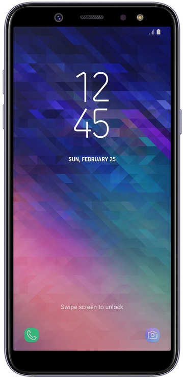 Mobilusis telefonas Samsung Galaxy A6, violetinis, 3GB/32GB