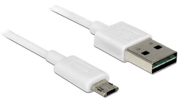 Delock Cable Micro USB / USB White 2m