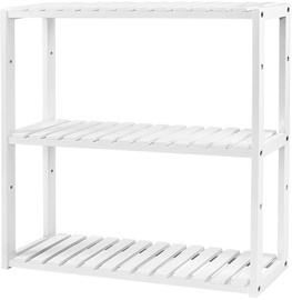 Songmics Bathroom Shelf 60x15x54cm White