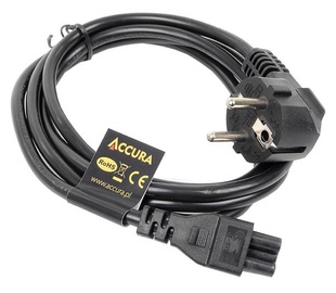 Juhe Accura ACC2124 IEC320 C5, Schuko, 1.8 m, must