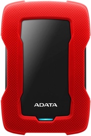 Cietais disks Adata HD330, HDD, 1 TB, sarkana