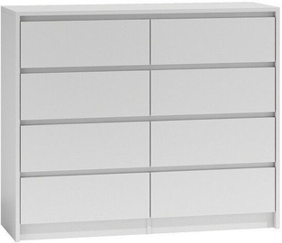 Top E Shop Karo K8 Chest of 8 Drawers White 120cm