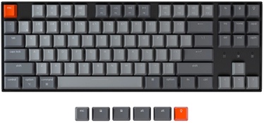 Klaviatūra Keychron K8 HS EN, melna/oranža/pelēka