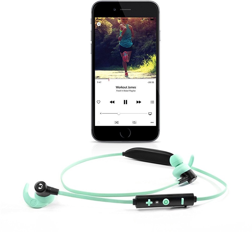 Belaidės ausinės Fresh 'n Rebel Lace Bluetooth, žalia