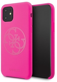 Guess 4G Tone On Tone Back Case For Apple iPhone 11 Pro Max Dark Pink