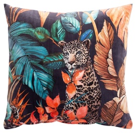 Декоративная подушка Home4you Leopard, многоцветный, 450 мм x 450 мм