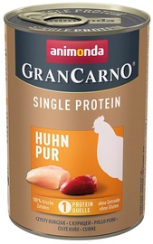 Mitrā barība (konservi) suņiem Animonda GranCarno Single Protein, vistas gaļa, 0.4 kg