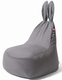 Кресло-мешок Qubo Mommy Rabbit Roche Velvet Fit, серый, 120 л