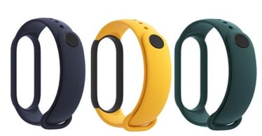 Ремешки Xiaomi Mi Smart Band 5, синий/желтый/зеленый