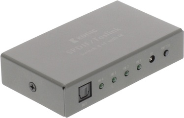 Konig Digital Audio Converter 4 x TosLink Female to TosLink Female