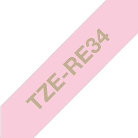 Этикет-лента для принтеров Brother TZe-RE34, 400 см