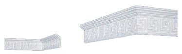 Lubų apdailos juostelės B-21, balta, 200 x 7.3 cm