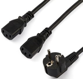 Провод StarTech Power Cord C13 Power Cord C13, Euro, 2 м, черный