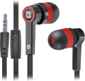 Ausinės Defender Pulse 420 In-Ear Headset Black/Red