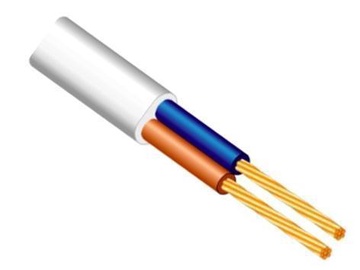Кабель Lietkabelis H03VVH2-F, 2 x 0,75 mm², Eca, 300 В, 50 м, 2 x 0.75 мм²