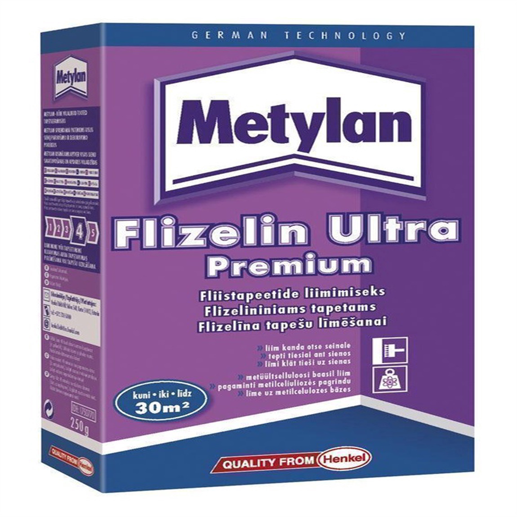 Klijai Metylan Flizelin Ultra Premium 250g - Senukai.lt
