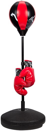 Боксерский мешок с основанием и перчатками Schreuders Sport Get & Go, многоцветный