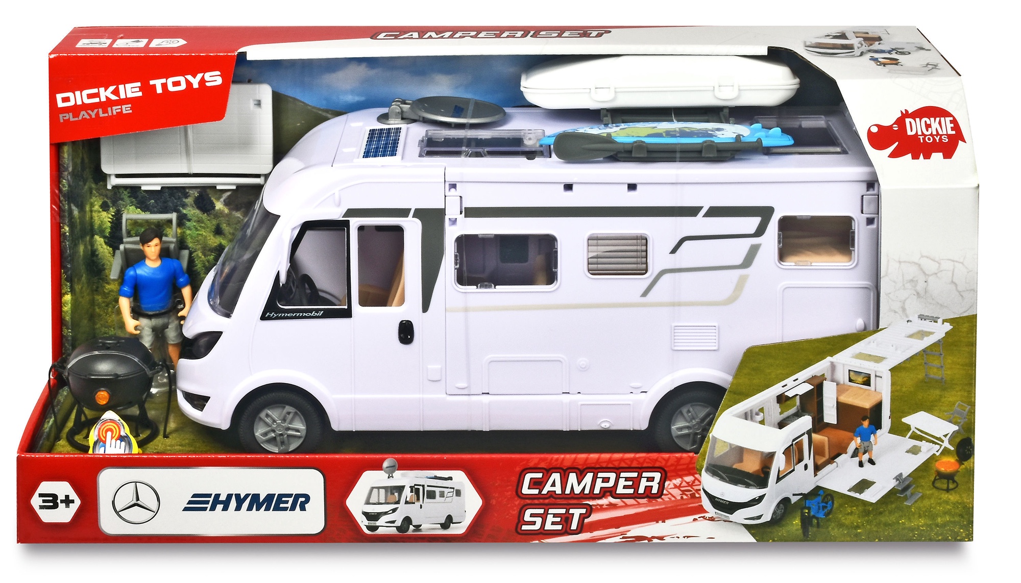 Комплект Dickie Toys Playlife Hymer Camper 203836004 