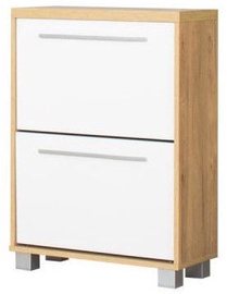 Bodzio Shoe Cabinet Panama PA60 White/Dark Sonoma Oak