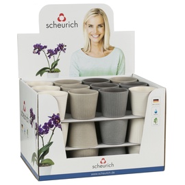 Puķu pods Scheurich MINIS NATURE STONE 937/09, keramika, Ø 90 mm, pelēka/