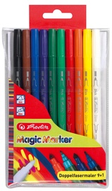 Herlitz Double Felt Pens 10-Pieces Magic Colours