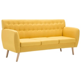 Диван VLX 3-Seater Sofa Fabric Upholstery, желтый, 70 x 172 x 82 см