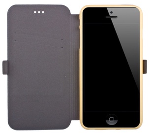 Telone Super Slim Shine Book Case Sony Xperia M4 Aqua Gold