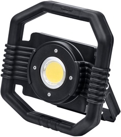 Prožektors Brennenstuhl, 30 W, 3000 lm, 6500 °K, IP65, melna