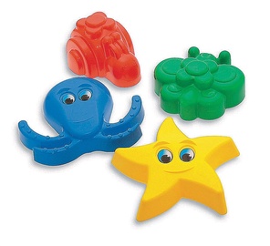 Набор игрушек для песочницы Adriatic 645027, многоцветный, 4 шт.