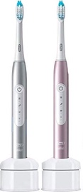 Электрическая зубная щетка Braun Pulsonic Slim 4900 & Luxe 4900, серебристый/розовый