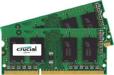 Crucial 16GB 1600MHZ DDR3 CL11 SODIMM KIT OF 2 CT2KIT102464BF160B