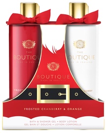 The English Bathing Company Boutique Frosted Cranberry & Orange 500ml Body Wash + 500ml Body Lotion