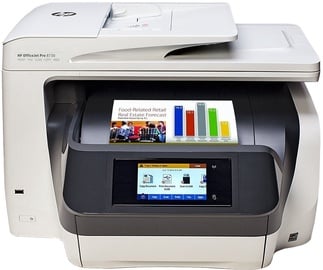 Daudzfunkciju printeris HP OfficeJet Pro 8730, tintes, krāsains