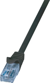 LogiLink Patch Cable Cat.6A 10GE Home U/UTP EconLine 0.25m Black