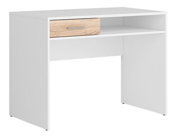 Black Red White Nepo Desk Sonoma Oak/White