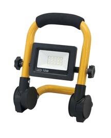 Prožektors Okko, 10 W, 750 lm, 5000 °K, IP65, melna/dzeltena