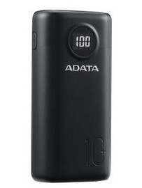 Uzlādēšanas ierīce – akumulators ADATA P10000QSD, 10000 mAh, melna